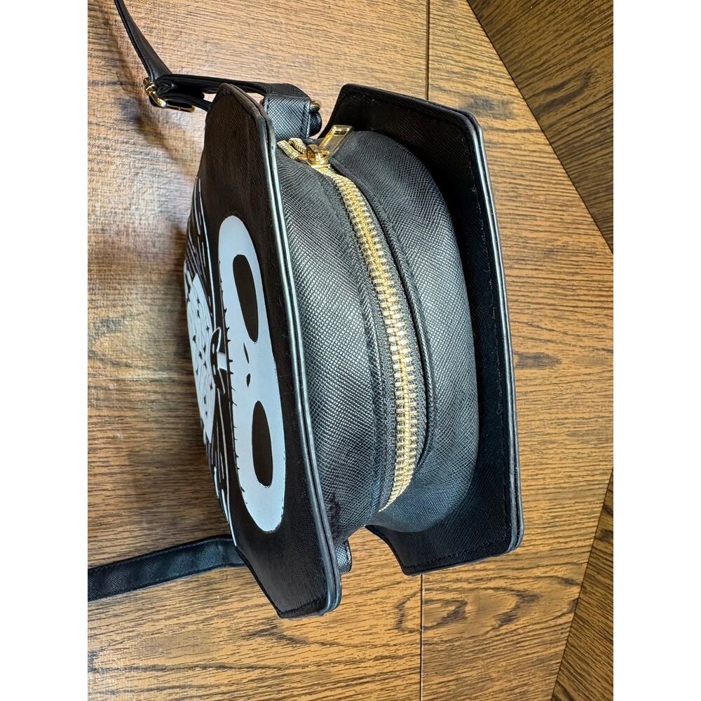 Black Jack Skellington Coffin Shape Crossbody Bag Nightmare Before Christmas - Picture 9 of 10